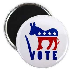  Vote Democrat Donkey Liberal Politics 2.25 Fridge Magnet 
