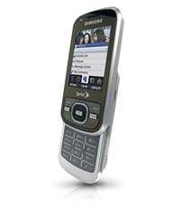  Samsung Exclaim M550 Phone, White/Silver (Sprint) Cell 