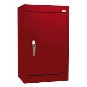   181226 00 Single Solid Door Wall Cabinet Color Red Furniture & Decor