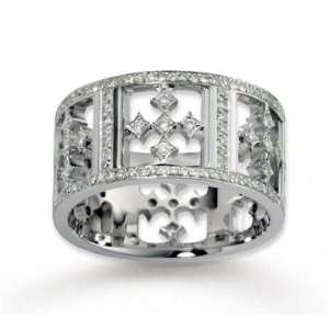  18k White Gold Artistic 1.18 Carat Multi Diamond Wedding 