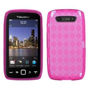  Hot Pink Argyle Candy Skin Cover for RIM BlackBerry 9860 
