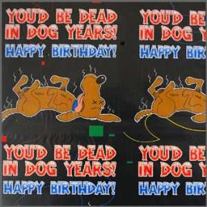  Dog Years Gift Wrap   2 Sheets 20 x 30 Health 