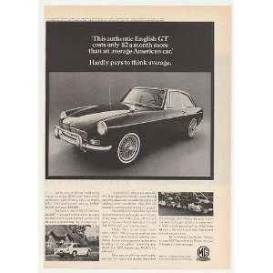  1967 MG Authentic English MGB GT Costs $2 Month More Print 