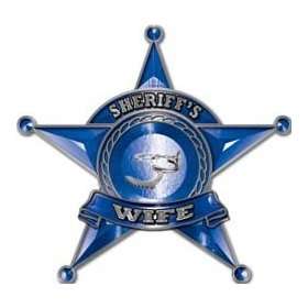  Law Enforcement 5 Point Star Badge Sheriffs Wife Decal 