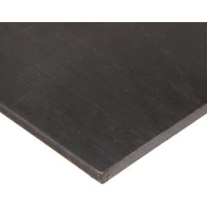 Polyurethane Sheet, No Backing, 80A, Smooth, ASTM D 470, Black, 1 1/2 