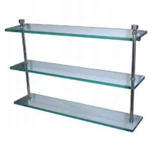   Nickel Foxtrot Triple Glass Shelf from the Foxtrot Collection FT 5/22