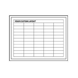   Custom Dry Erase Planning Boards   Light oak frame