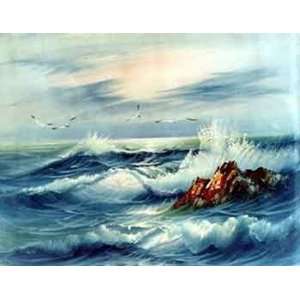  Fine Oil Painting, Ocean SO14 8x10