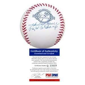   Buaer 75 W.S. Champ Autographed 100 Year New York Yankees Baseball