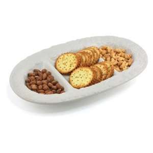  Holiday Party Three Section Snack Platter Serving Tray 