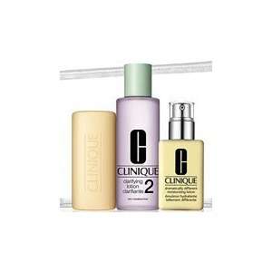  Clinique 3 Step Gift Set Very Dry to Dry with Bar Soap 