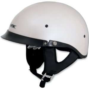 AFX FX 200 Half Motorcycle Helmet w/ Dual Lens Pearl White 