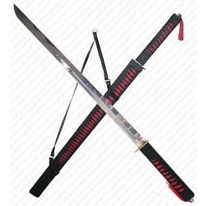 RED / BLACK Ninja Sword   37 inch (fls)