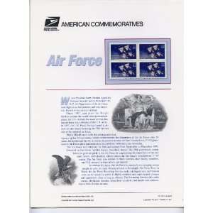 USPS American Commemorative Stamp Panel #524 Air Force (Sept 18, 1997 