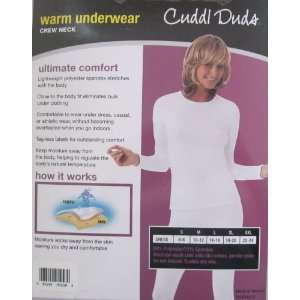  Cuddl Duds Crew Neck Warm Underwear XXL Microfiber with 