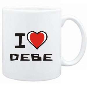  Mug White I love Debe  Cities