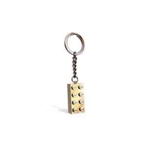  LEGO Keychain 2x4 Stud Gold Toys & Games