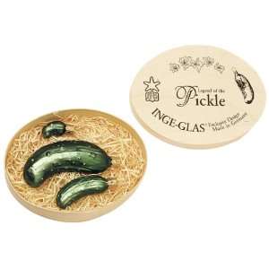  Inge Glas Legend of the Pickle Ornaments, Set of 3