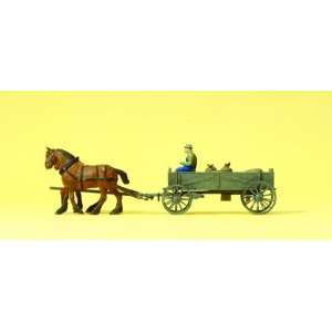  Preiser 30411 Horse Drawn Box Wagon Toys & Games