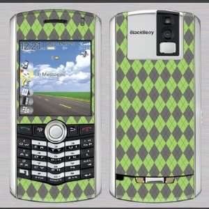    Blackberry 8100 Pearl green argyle Skin 31011 