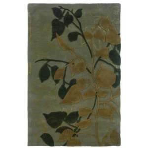  OW Sphinx Ventura Grey / Brown Leaves Rug 5 x 8 (18105 