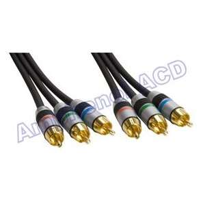   Gold Double Shielded RCA Component Video Cable (YPbPr) Electronics