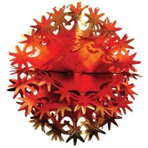  Star Ball (gold, orange, red) Party Accessory (1 count 