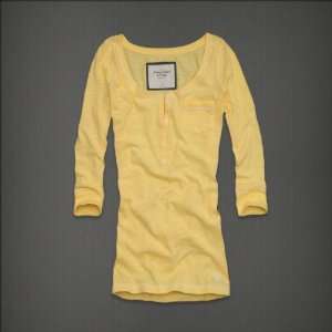  Abercrombie & Fitch Womens Knit Layers Yellow Everything 