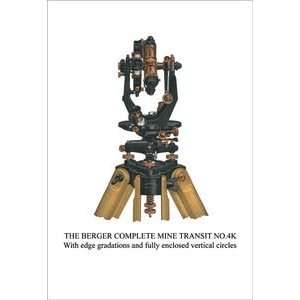  Berger Complete Mine Transit No. 4K   12x18 Framed Print 