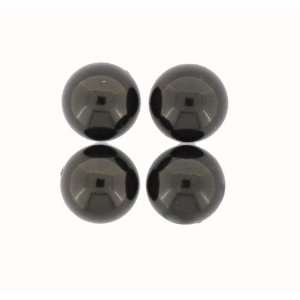 20mm Resin Faux Pearl Flatback in Black   10 Pieces Arts 