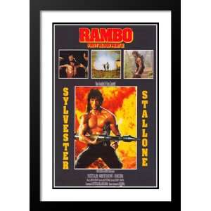  Rambo First Blood, Part 2 20x26 Framed and Double Matted 