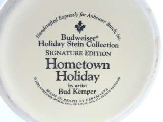 Budweiser 1994 Lidded Stein CS192 Signature Edition Hometown Holiday 