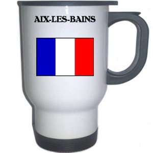  France   AIX LES BAINS White Stainless Steel Mug 
