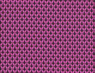 Fat Quarter Quilt Quilting Fabric Etta Fleur de Lis Stripe Orchid Pink 
