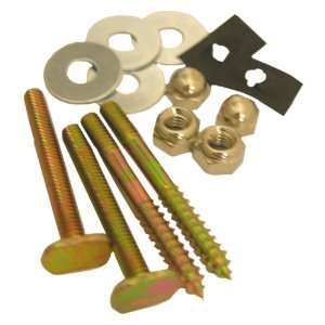 Lasco 04 3653 Toilet Bolts and Screws with Brass Plated 1/4 Inch by 2 