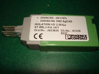 NEW PHOENIX CONTACT RELAY ISOLATION I/O ST REL2 KG 24/1  