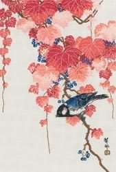 MAIA BIRDS WITH RED IVY COUNTED CROSS STITCH KIT 12X8  