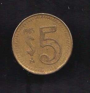 World Coins   Mexico 5 Pesos 1985 Coin Km# 502  