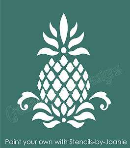 Primitive Pineapple STENCIL Colonial Folk Art Historic Family Welcome 