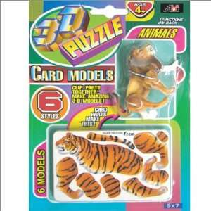  3D Puzzle Card Models Animals Toys & Games