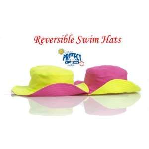   Bub SHPYMed Swim Hats   Med 18mos   3yrs   Pink with Yellow Trim Baby