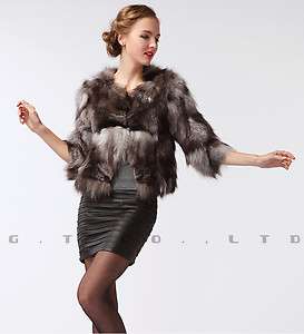 0307 silver fox fur coat coats jacket jackets overcoat clothes for 