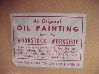 Woodstock Art Colony Colborne Oil Painting Landscape  