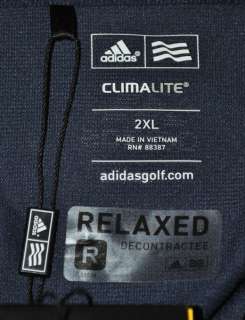 ADIDAS Climalite Polo Shirt Relax Fit Short Sleeve Golf/Tennis Mens 