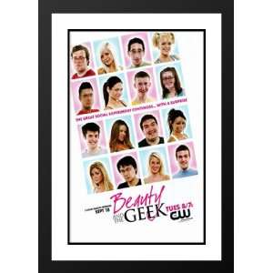  Beauty and the Geek (TV) 32x45 Framed and Double Matted TV 