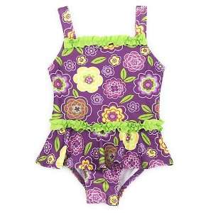  Penelope Mack Purple Floral Swimsuit Baby