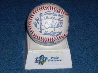 1998 World Series Yankees World Champions Autographed Signed Baseball 