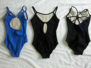 So Danca Child Leotards 3 Styles with Fancy Back Detail  