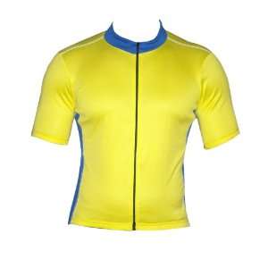   New Short Sleeve Cycling Jersey Yellow/Blue XL 195