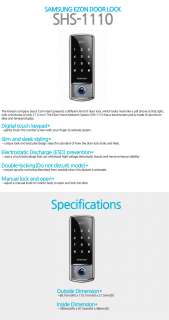 NEW Samsung EZON Touch Key Digital Door Lock SHS 1110  